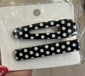 Hair clip base metal com acetato poá (12 cartelas com 2 peças cada)