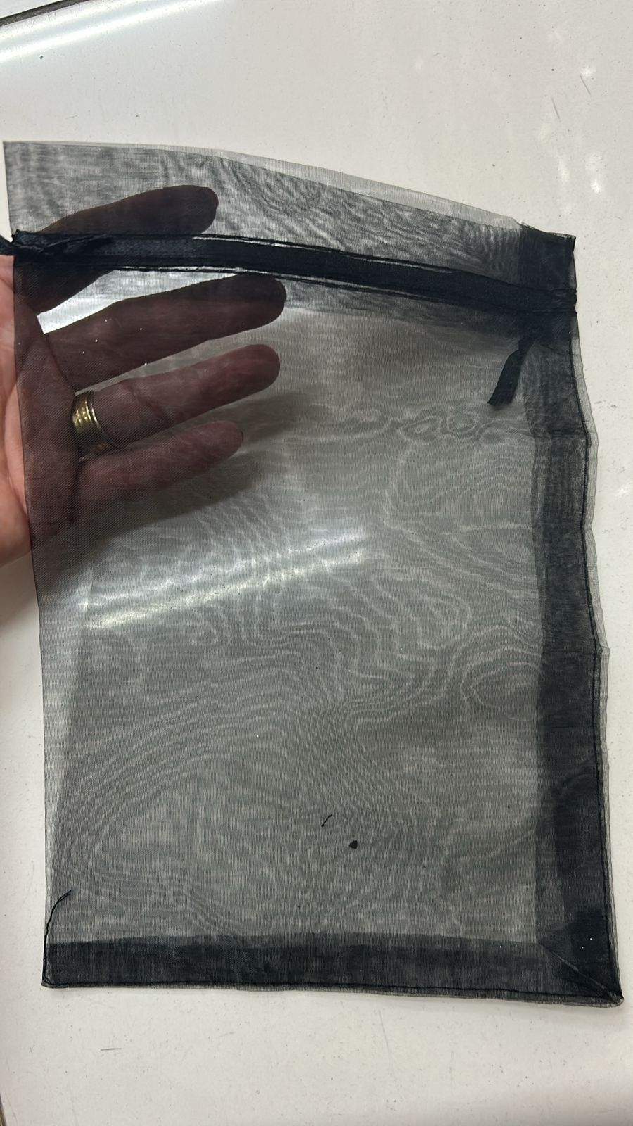 Saquinho de organza 18x26 preto (100 peças)