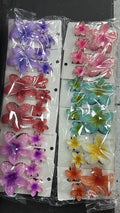 Pregadeira g e p poliéster flor havaiana (12 cartelas com 2 de cada cor)