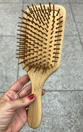 Escova de cabelo bambu (apenas unidade)