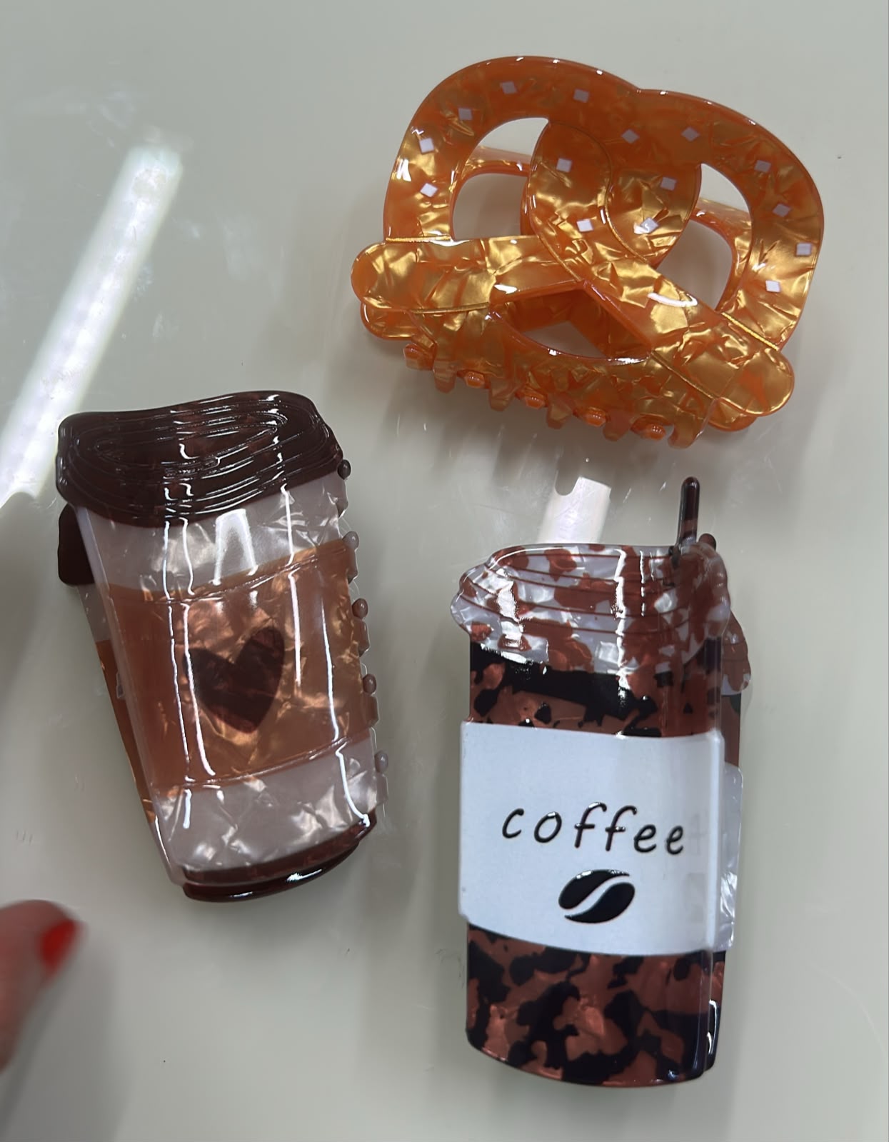 Pregadeira m acetato café da manhã (12 peças 4 de cada)
