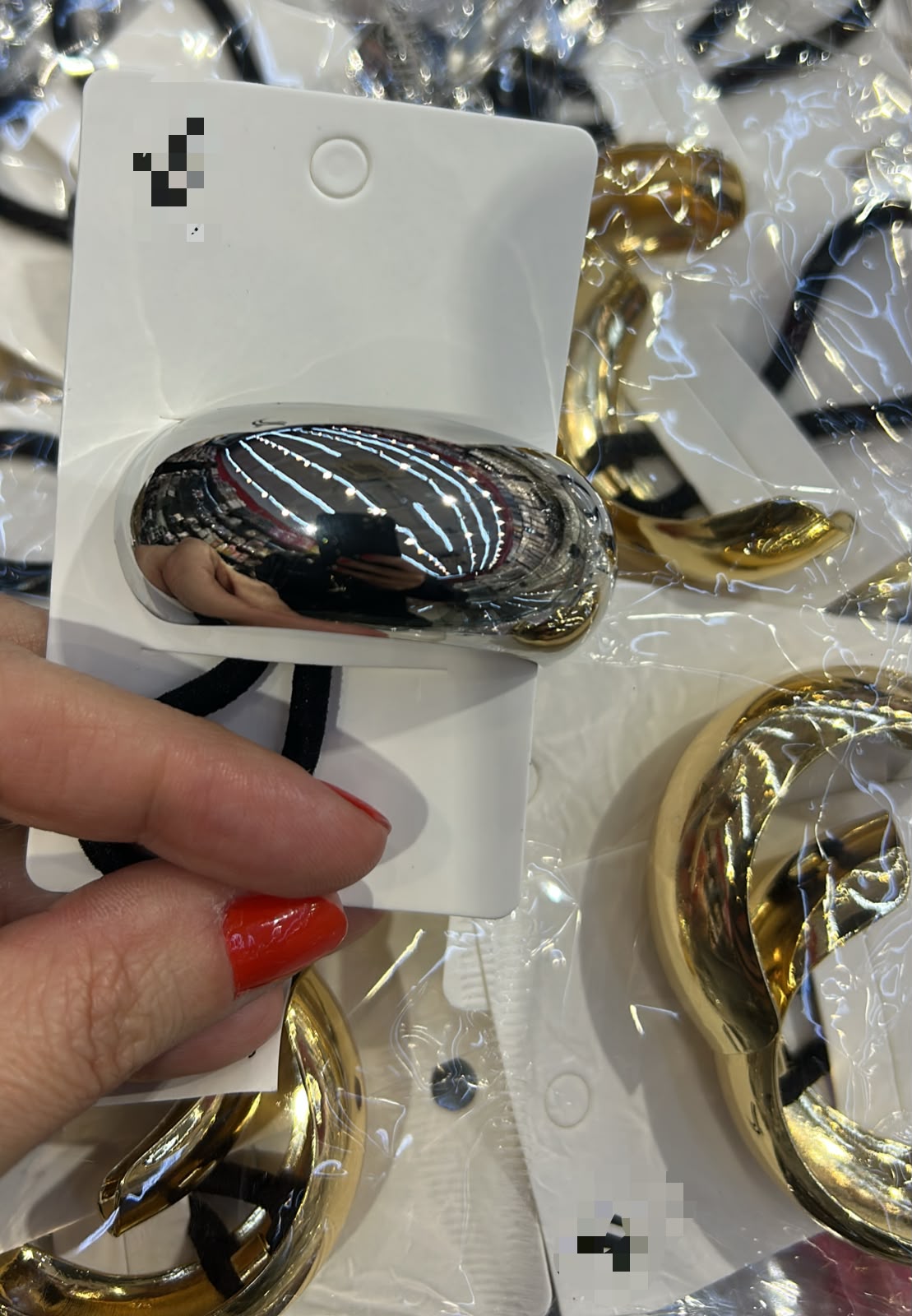 Xuxinha adulto metal barrete largo (12 peças 8 douradas e 4 pratas)