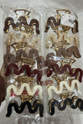 Pregadeira g metal com acetato wave (12 peças 2 de cada cor)