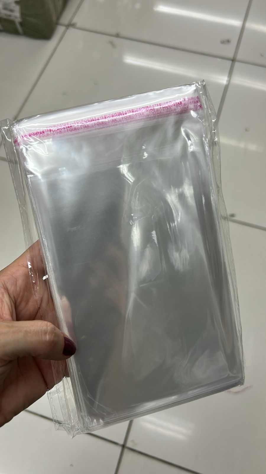 Saco com adesivo 10x15cm (100 peças)