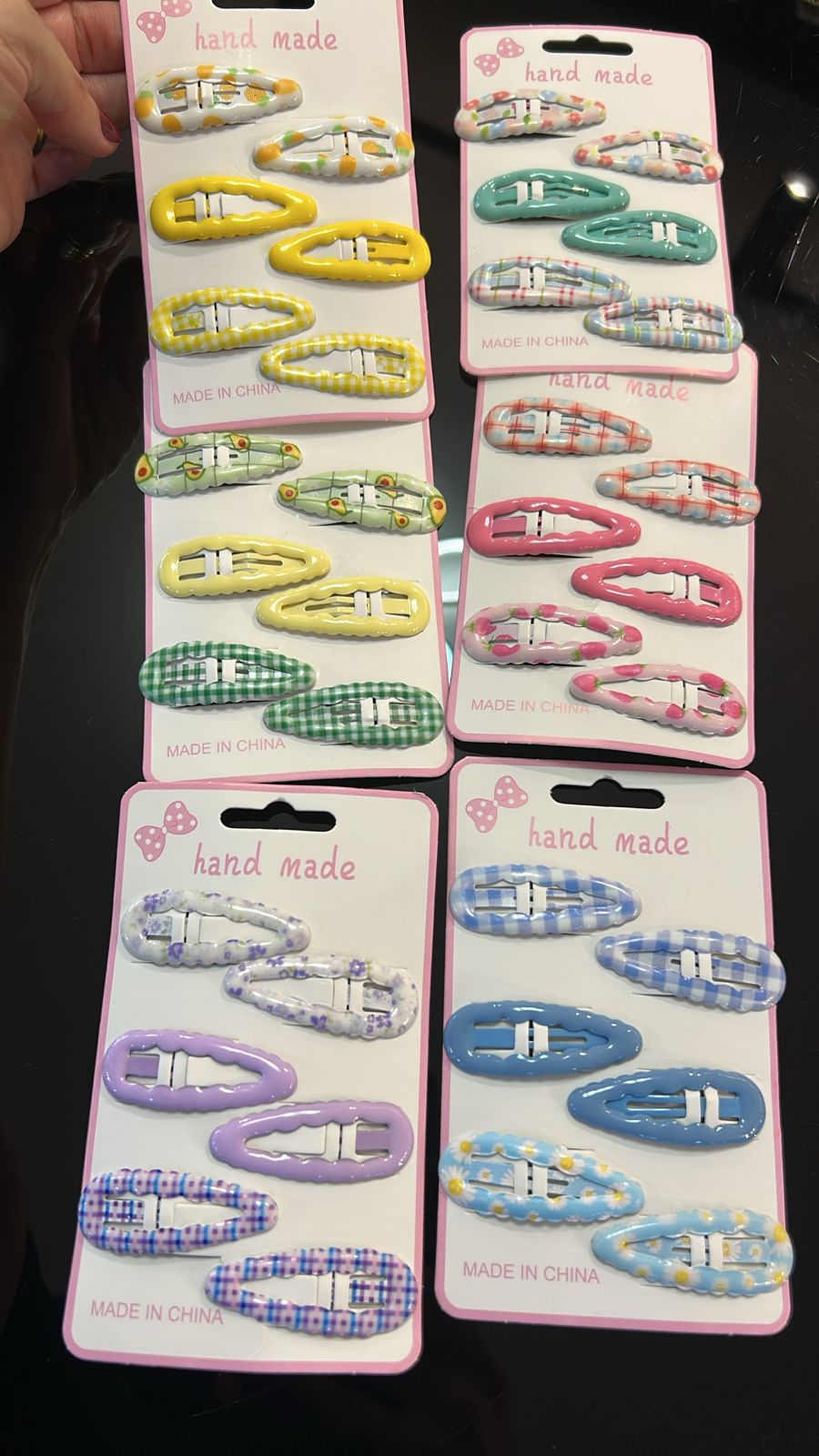 Tic tac infantil estampado xadrez, liso flores e frutas (12 cartelas com 6 peças cada)