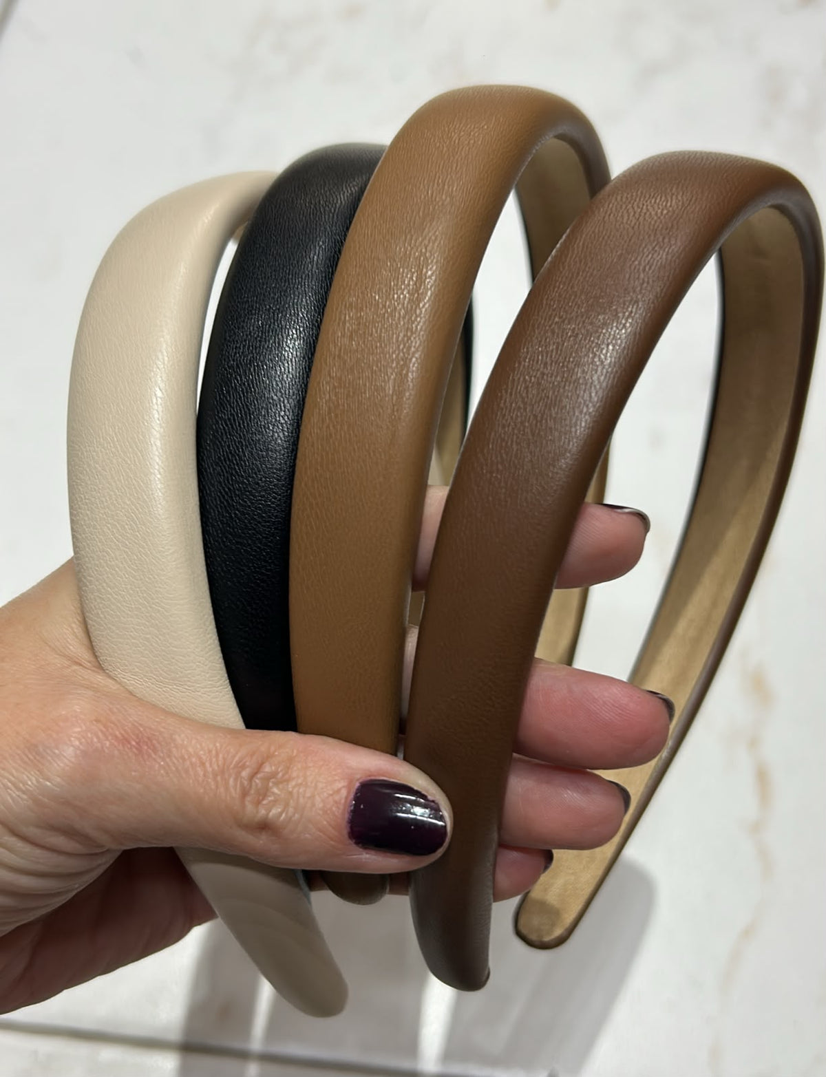 Tiara courino confort cores básicas (12 peças)