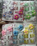 Cartela tic tac infantil flor e mini pregadeira (12 cartelas com 6 peças cada)