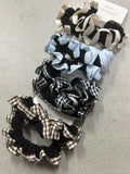 Scrunchie babadinho xadrez vichy (12 peças)