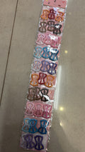 Tic tac infantil retangualr lacinho (10 kits com 3 peças cada total 30 peças)