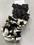Scrunchie babadinho poá (12 peças)