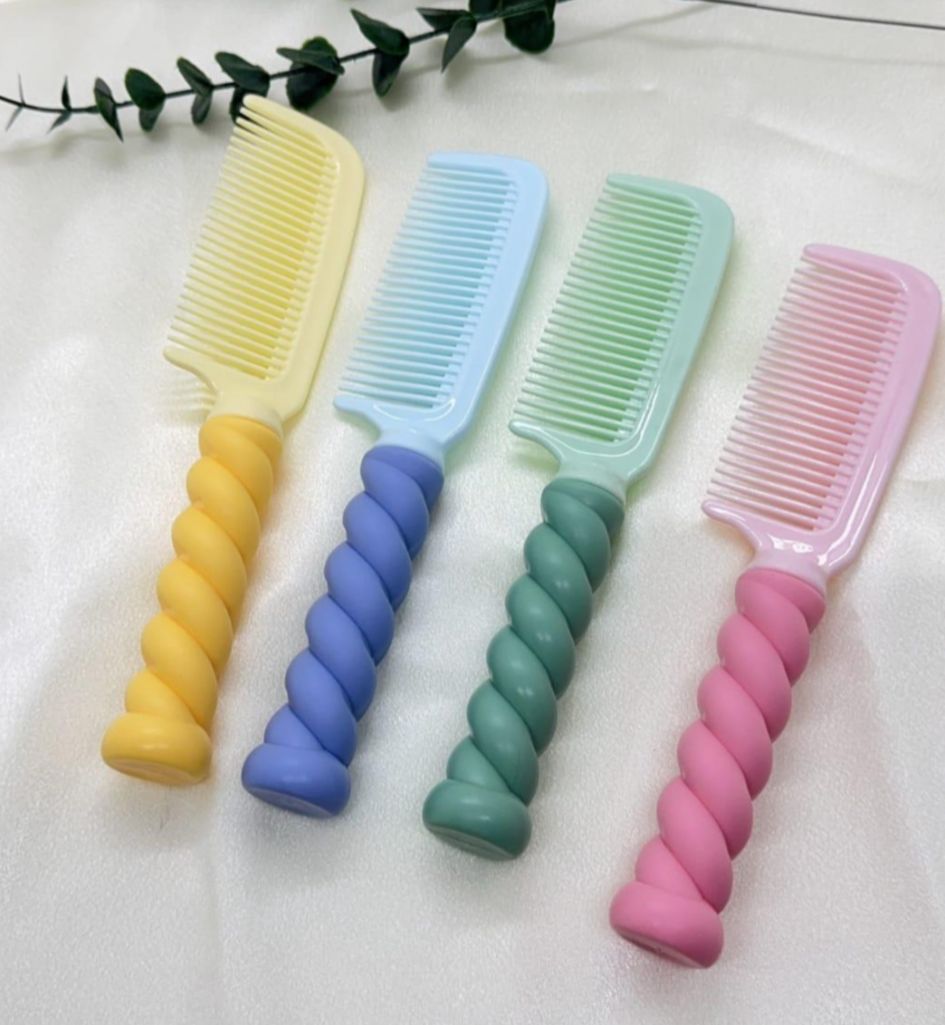 Pente de cabelo cabo mashmellow (12 peças cores variadas)