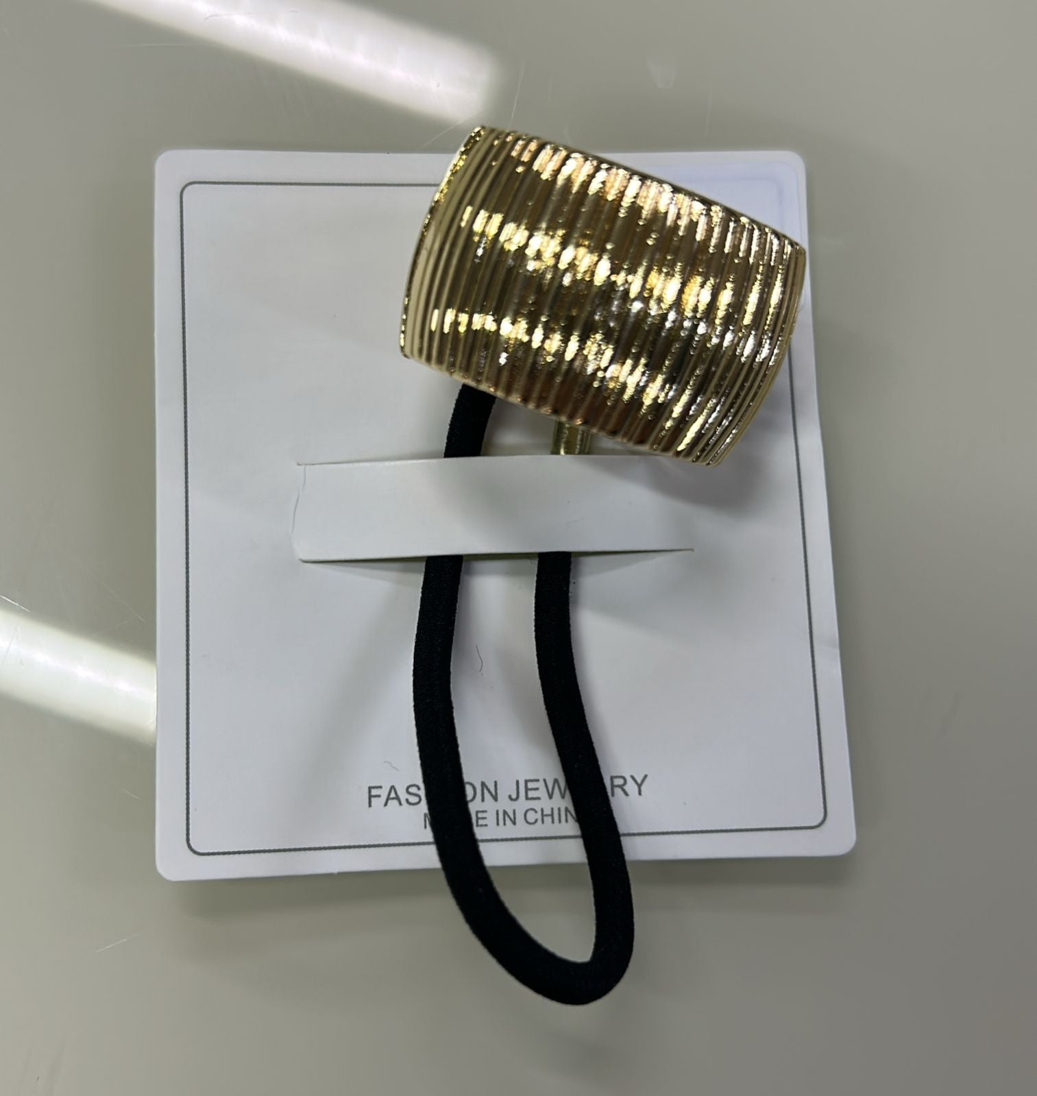 Xuxinha braçadeira frisada dourado (12 peças)