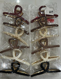 Pregadeira g metal com acetato prega em l (12 peças 2 de cada cor)