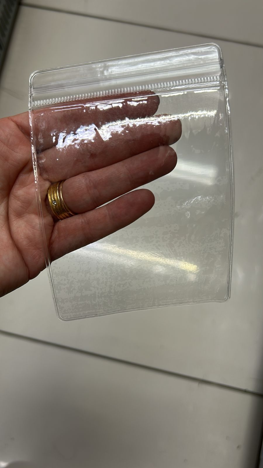 Saco pvc zip 9x13cm (100pecas)