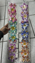 Pregadeira flor havaiana poliéster g e p (12 cartelas com 3 peças cada)