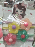 Xuxinha infantil flor (12 cartelas com 4 peças)