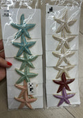 Hair clip metal esmaltado estrela do mar (12 peças cores variadas)