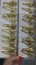 Hair clip metal com elementos do mar (12 cartelas com 2 peças cada)