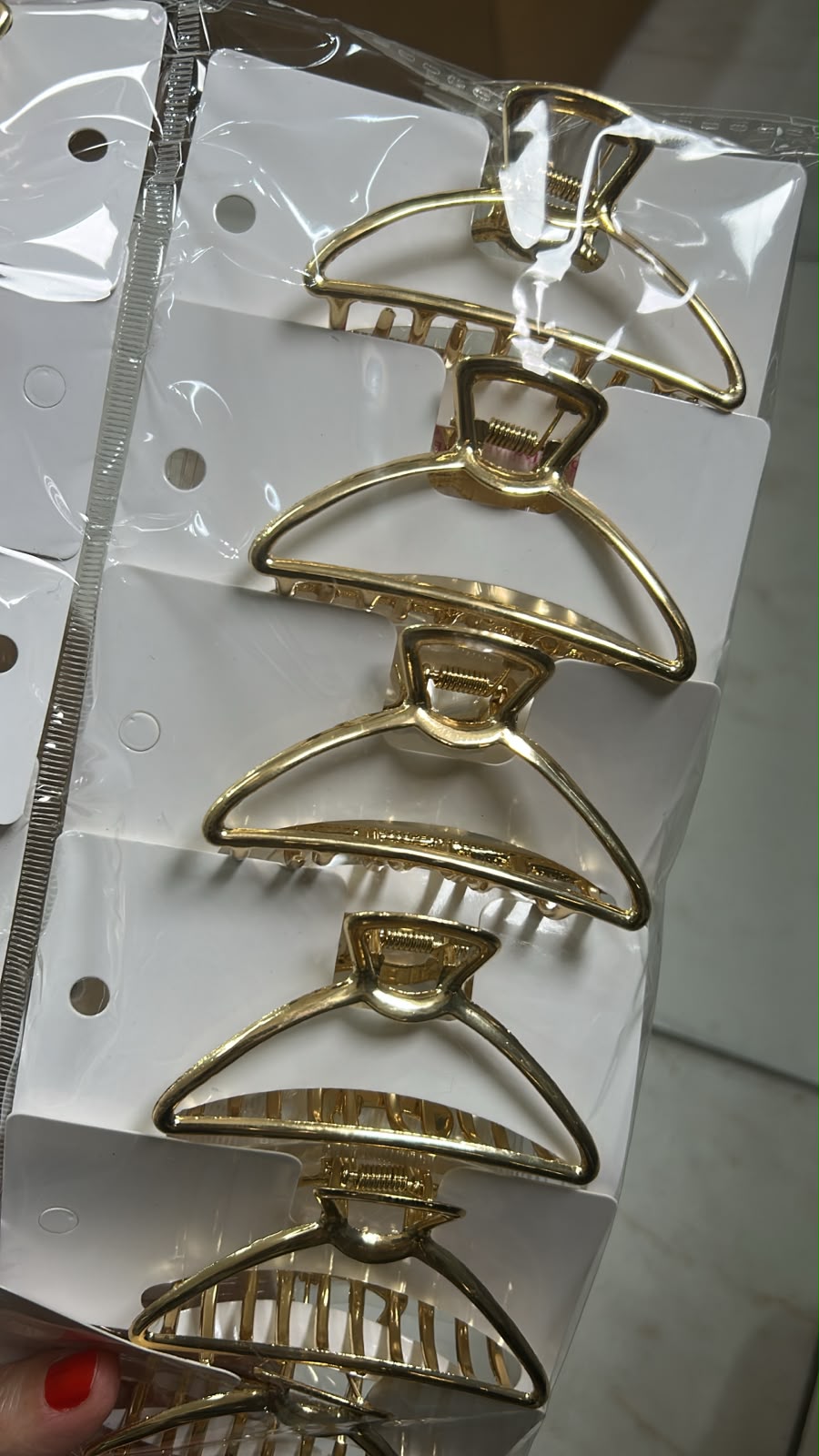 Pregadeira g metal meia lua (12 peças)