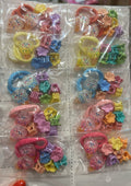 Kit xuxinhas sorvetinho e mini pregadeiras (10 kits com 8 peças cada)