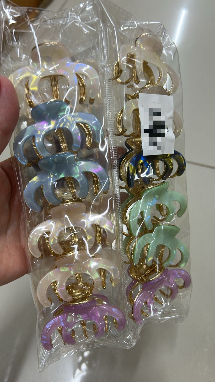 Pregadeira p metal e acetato mesclado polvo (12 peças)