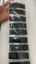 Tic tac adulto pedraria preta fechado (10 peças)