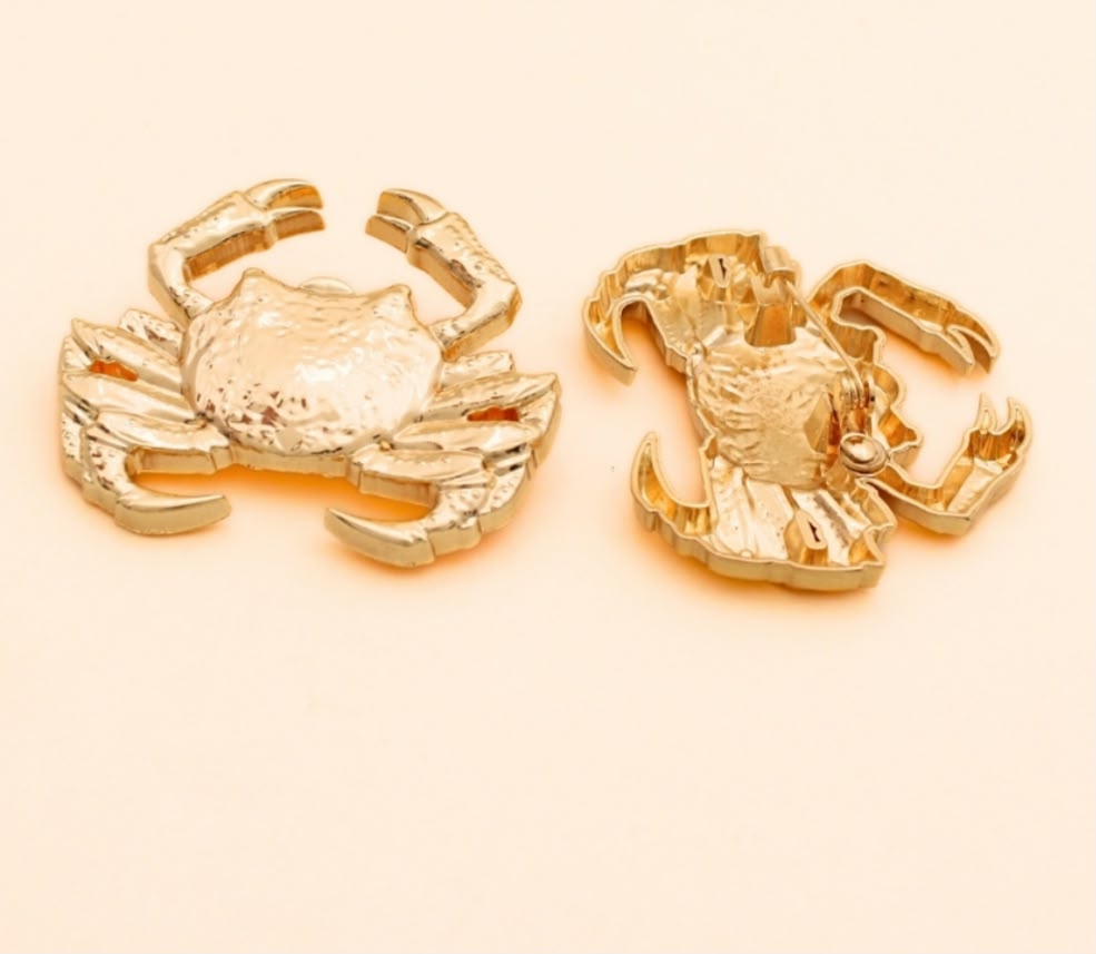 Broche agulha médio caranguejo (12 peças)