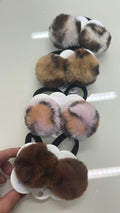 Xuxinha de meia com pompom tons invernais (12 cartelas com 2 peças cada)