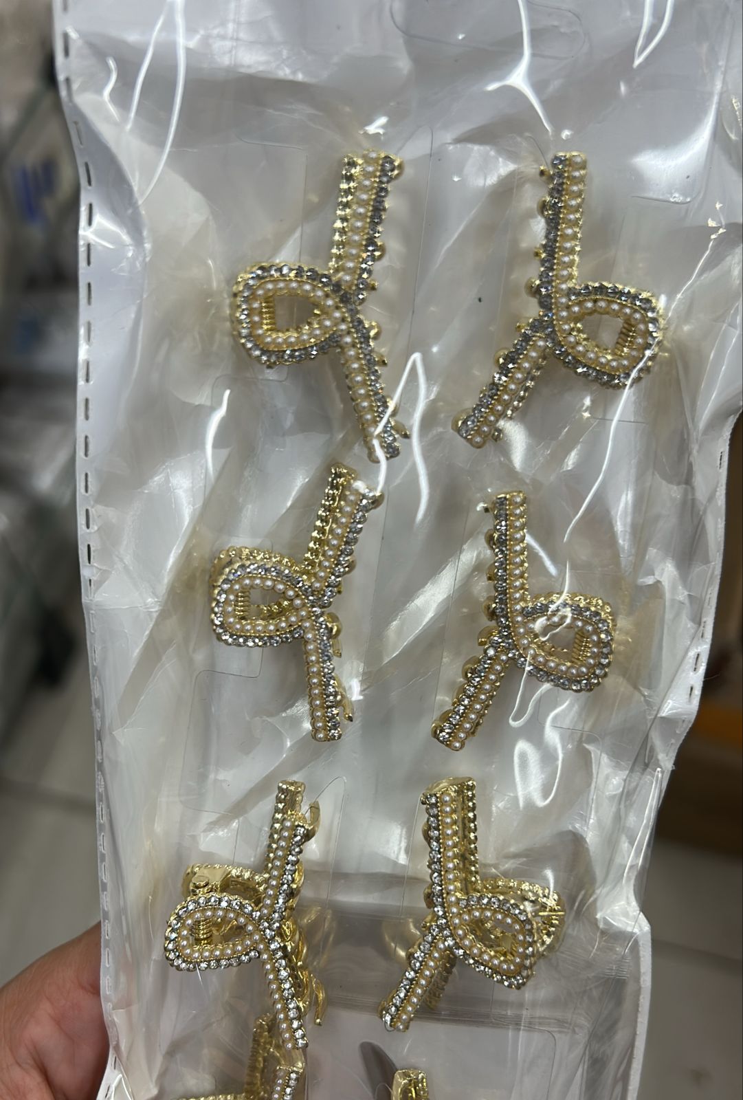 Pregadeira p metal cravejada em l (12 peças)