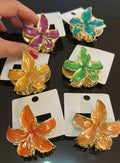 Pregadeira p metal flor inspiração zara (12 peças 2 de cada cor)