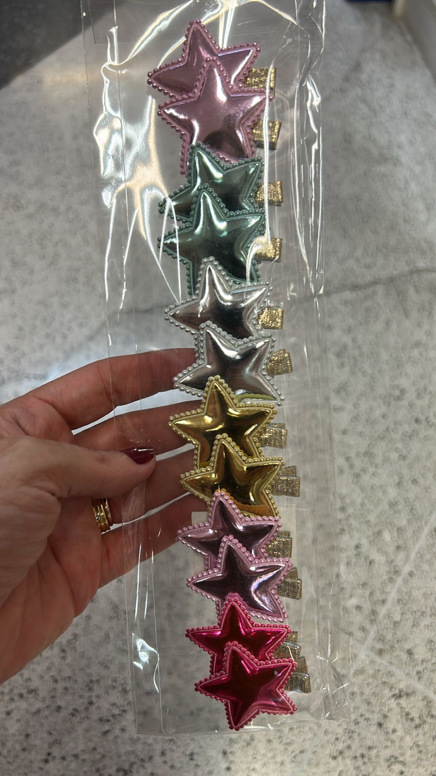 Hair clip infantil estrelas (12 peças)