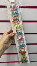 Xuxinha infantil cerejinhas translúcido (10 pares 20 peças total)