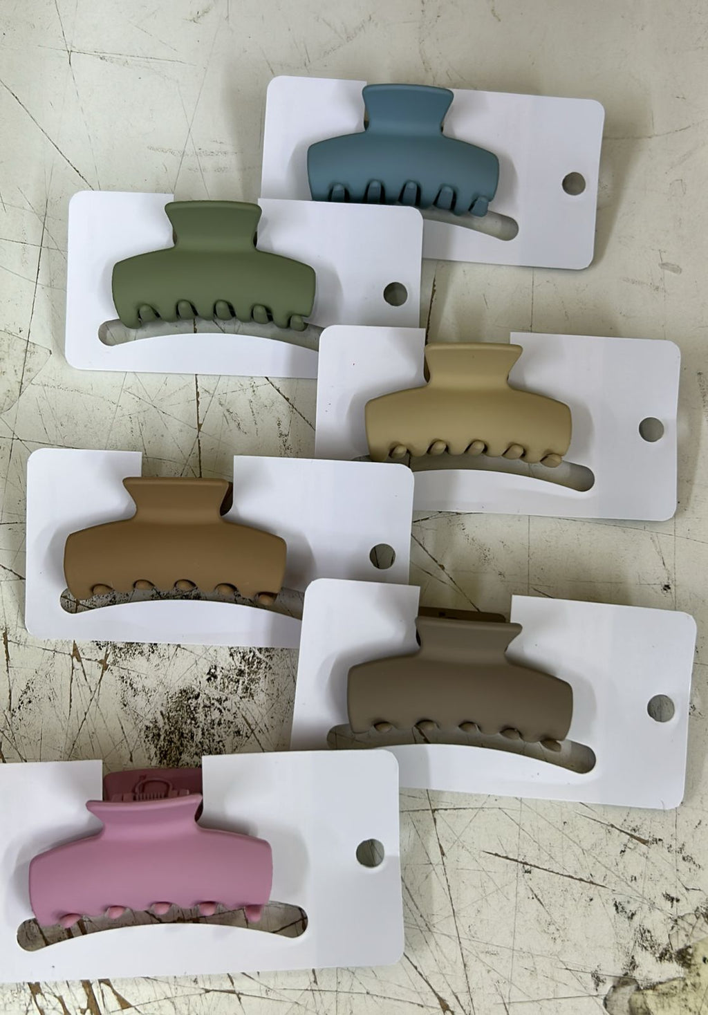 Pregadeira de silicone m cores candy retangular (12 peças 2 de cada cor)
