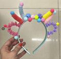 Tiara cabelo maluco com olhinhos (12 peças)