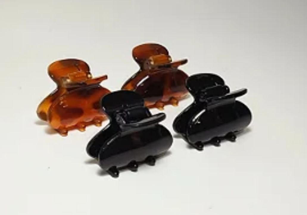 Pregadeira poliéster p preta e animal print (12 peças)