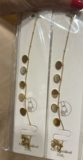 Pulseira aço inoxidável o oval com pedra olho de gato dourado prolongador (12 peças)