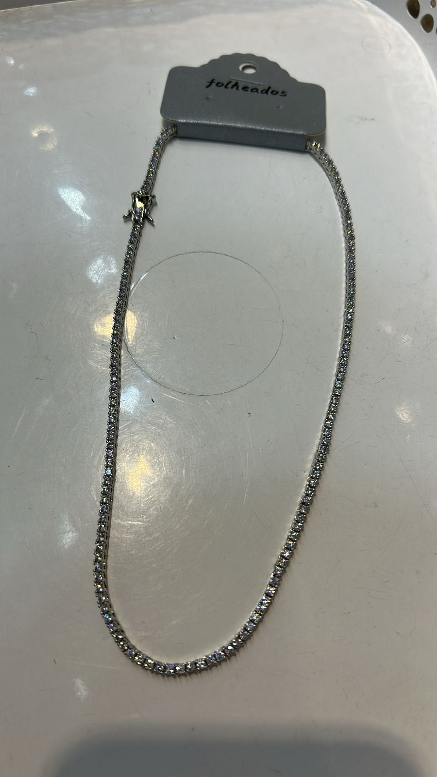Riviera pedra 3 mm quadrada base prata com fecho gaveta (6 peças)