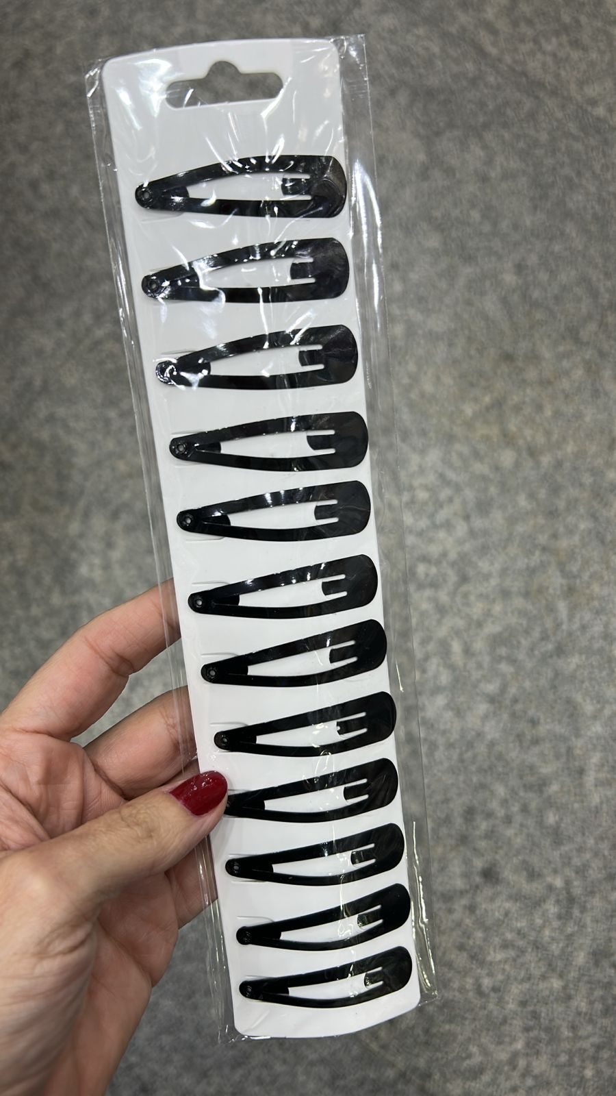 Tic Tac P metal preto básico (12 cartelas com 12 peças cada)