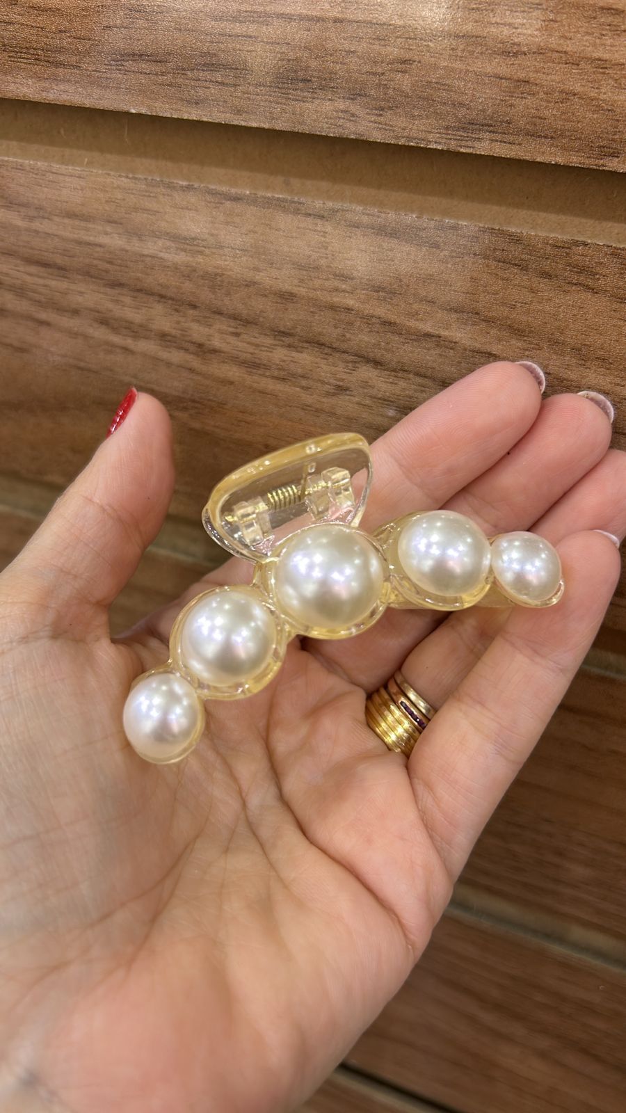 Piranha M Poliéster com Pérolas (12 peças)