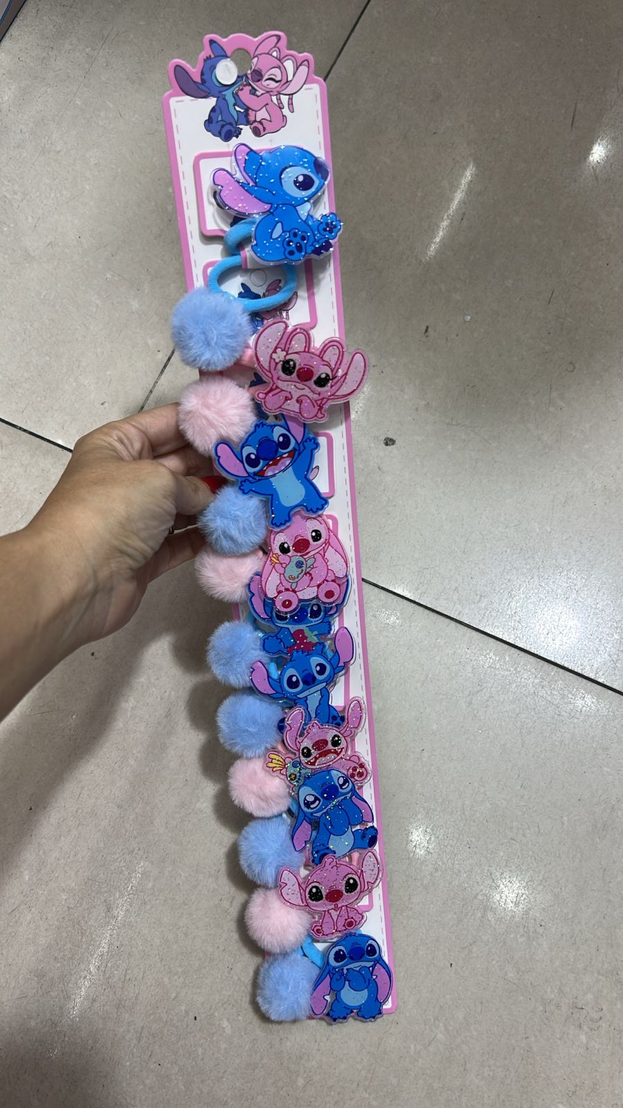 Xuxinha acrílico e pompom stitch (10 pares)