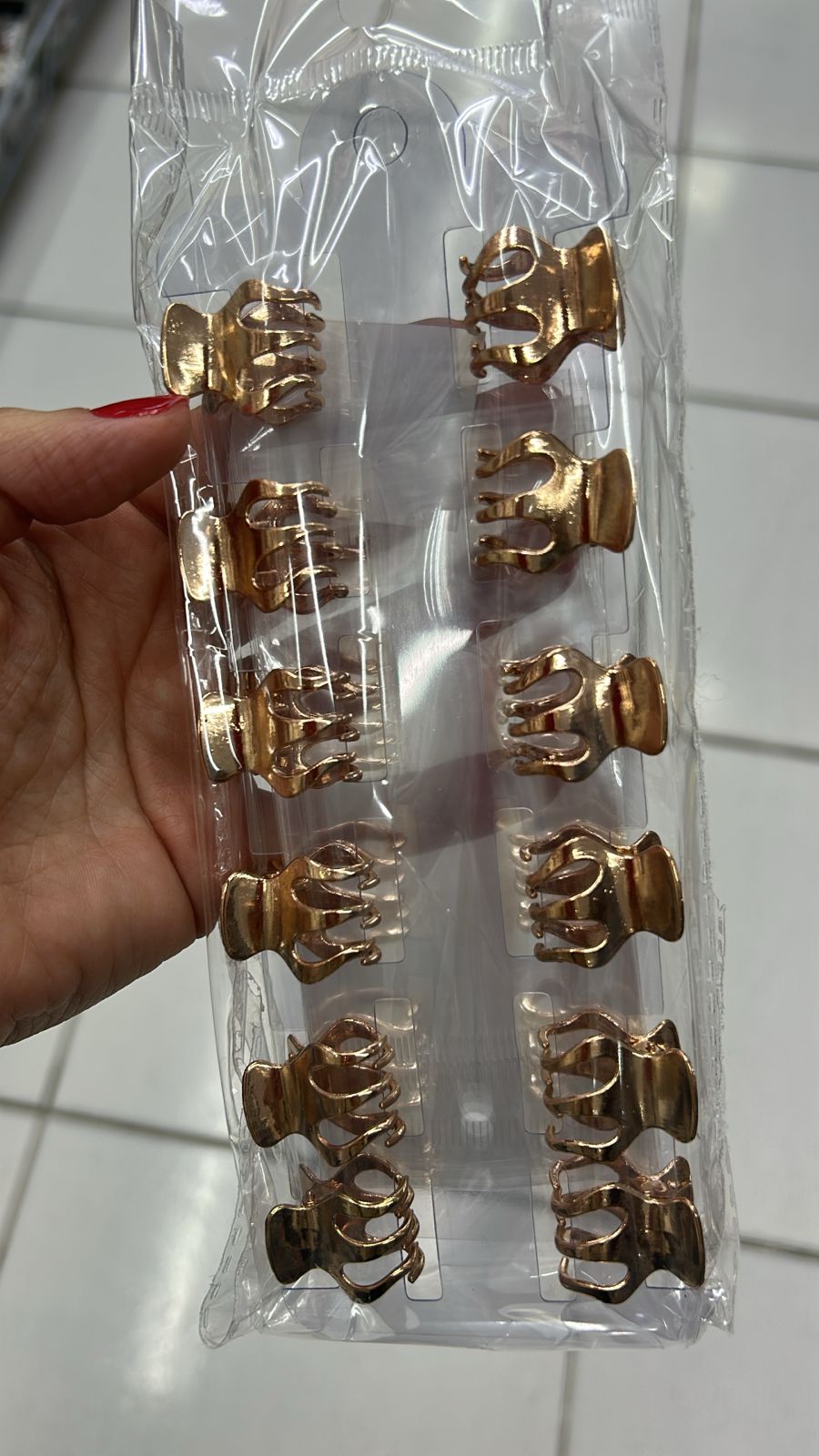 Pregadeira metal pp polvo (12 peças)