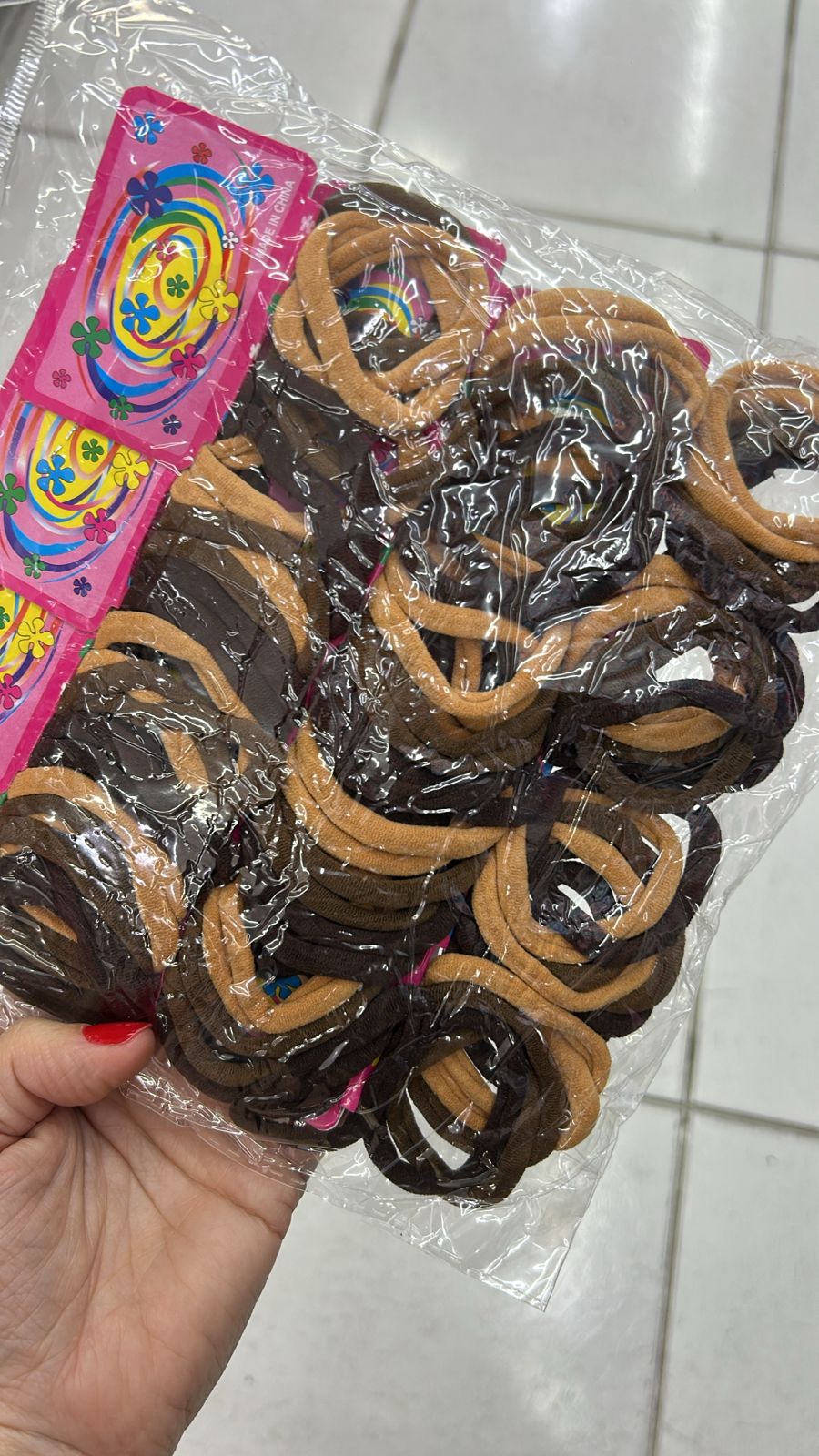 Xuxinha de Meia Média Tons Marrom (12 cartelas com 6 peças cada)