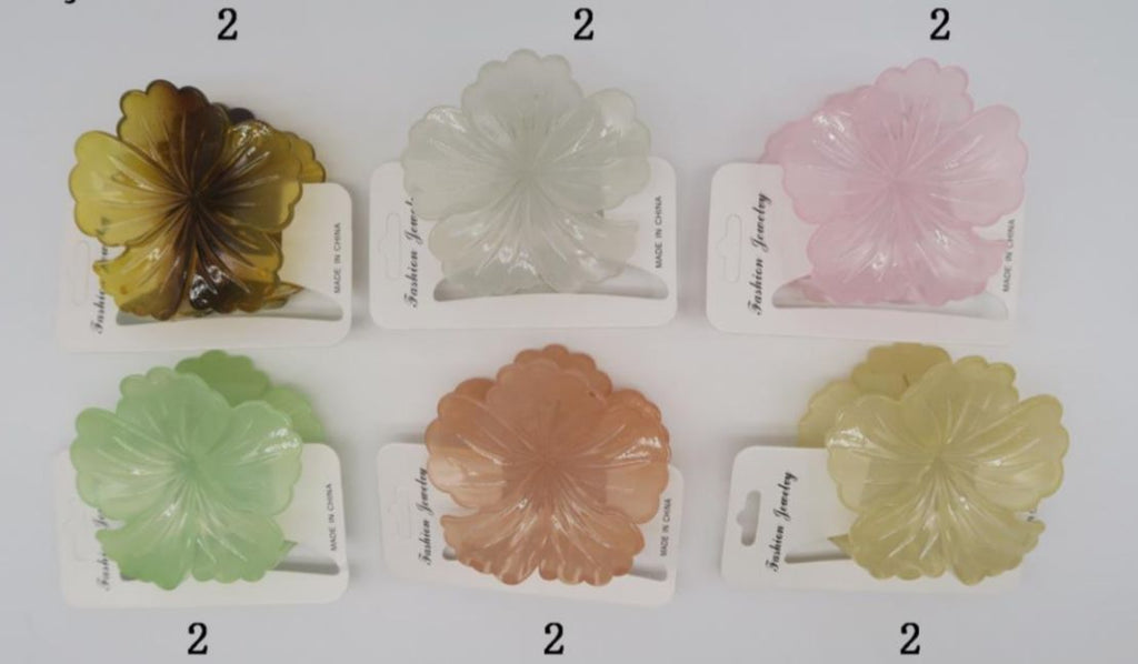 Pregadeira g poliéster hibisco (12 peças)