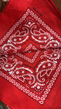 Lenço Bandana Algodão VERMELHO (12 peças)