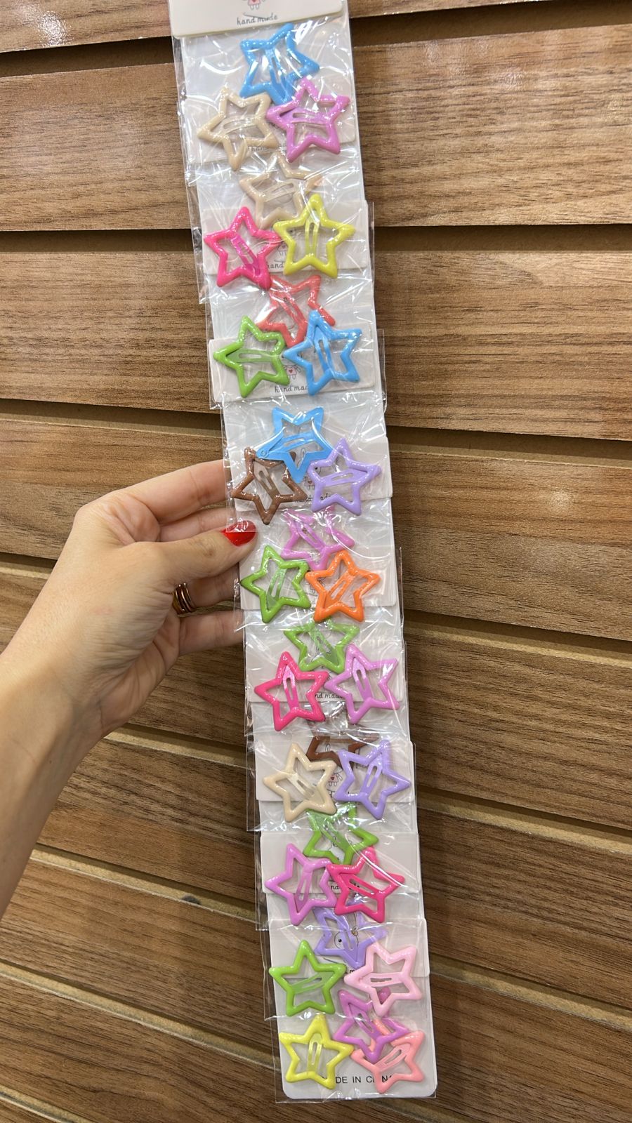 Tic Tac Infantil Estrelinha (12 kits com 3 peças cada cores variadas)