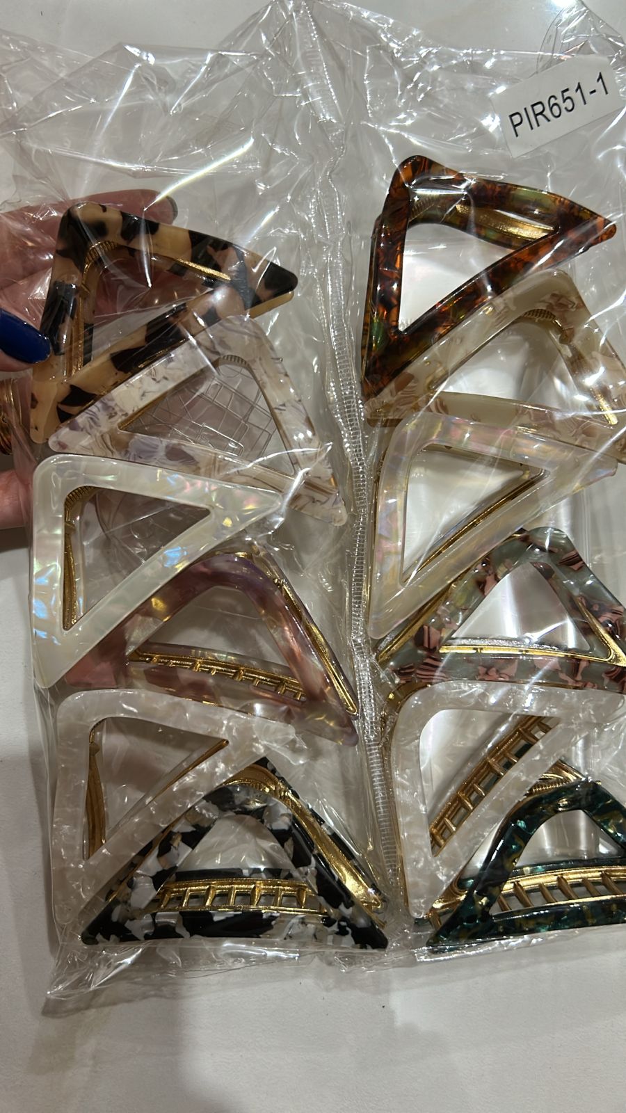 Piranha M Metal com acetato TRIANGULAR (12 peças)