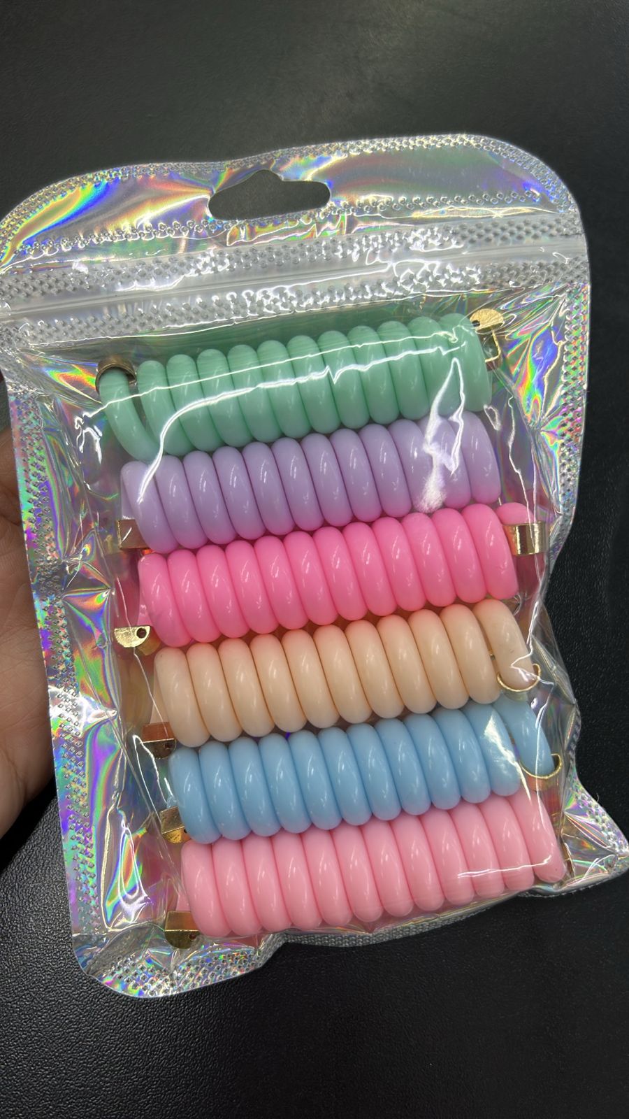 Mola de cabelo infantil CANDY para personalizar (6 peças)