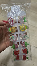 Pregadeira infantil frutinhas (12 peças)