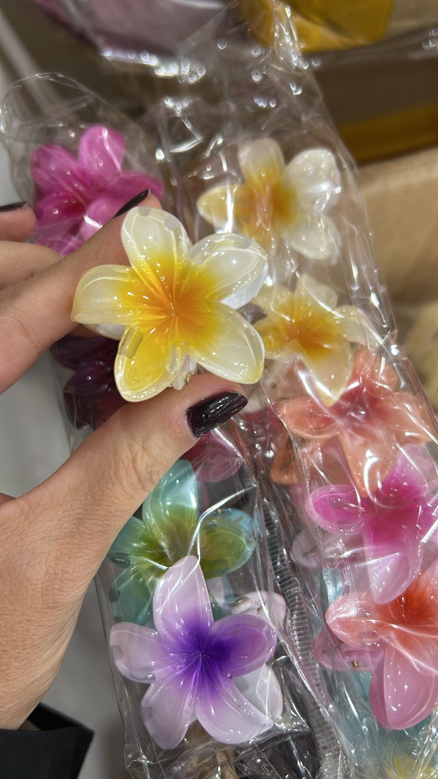 Piranha P poliéster Flor Havaiana (12 peças cores variadas)