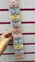 Xuxinha infantil estrela xadrez com bichinho (10 pares 20 peças total)